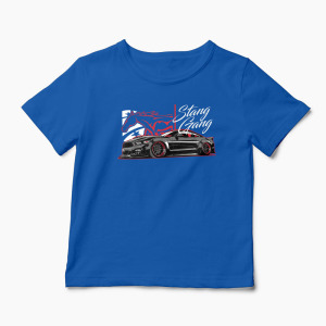 Tricou Ford Mustang Gang - Copii-Albastru Regal